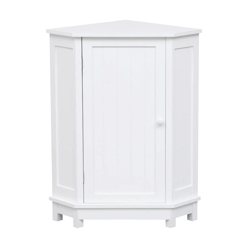 Bathroom MDF Cabinet Triangle Corner Storage Cabinet with Adjustable Shelf