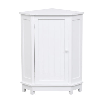 Bathroom MDF Cabinet Triangle Corner Storage Cabinet with Adjustable Shelf