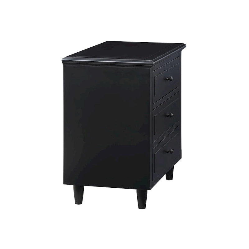 3-Drawer Nightstand Storage Wood Cabinet