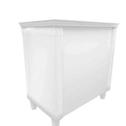 3-Drawer Nightstand Storage Wood Cabinet