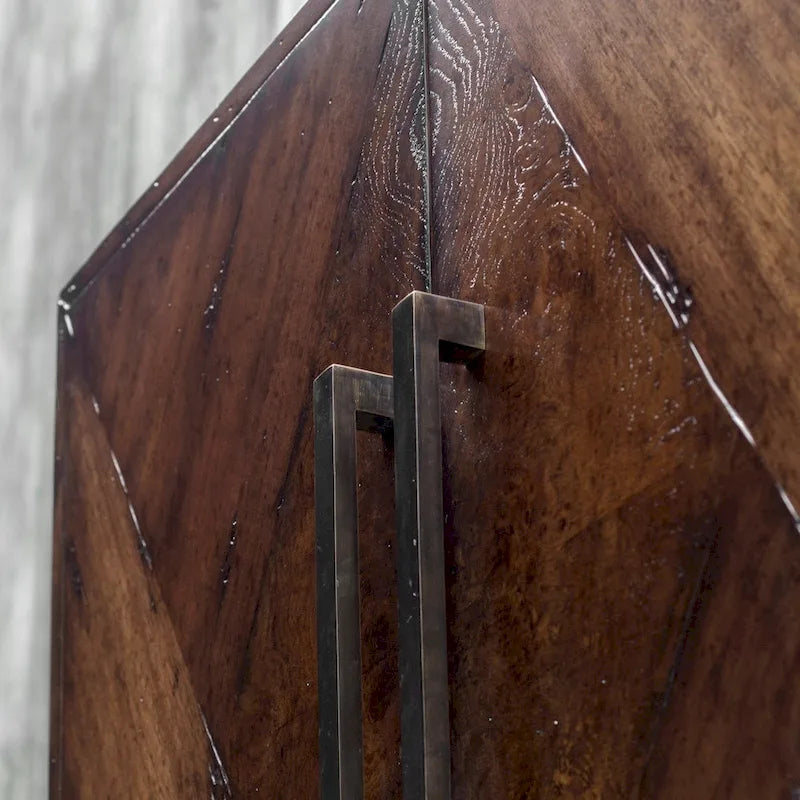 Uttermost Liri Deep Mahogany Accent Cabinet