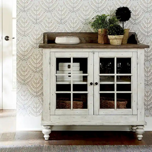 Whitney Antique Linen Weathered Gray Server