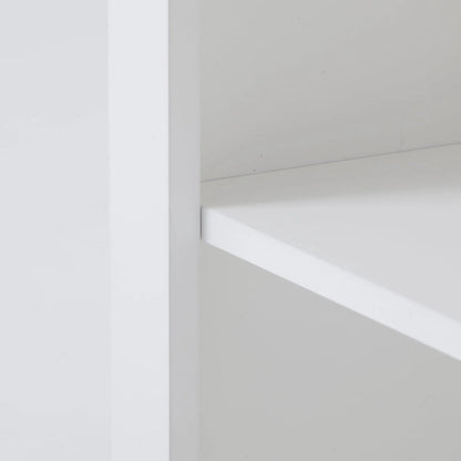 White Manufactured Wood Space-saving Bathroom Storage Cabinet