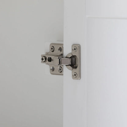 White Manufactured Wood Space-saving Bathroom Storage Cabinet