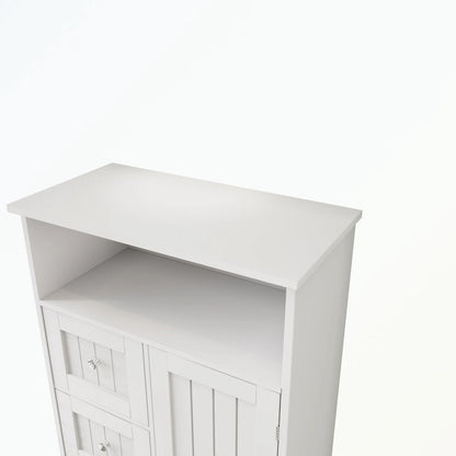 Bathroom standing storage cabinet with 3 drawers and 1 door