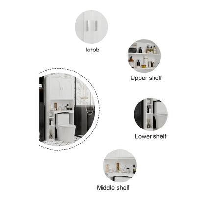 Over The Toilet Cabinet for Bathroom Storage Storage Shelf Organizer