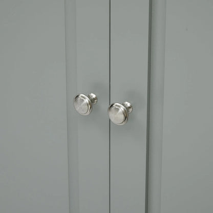 Tall Storage Cabinet with Two Drawers - N/A