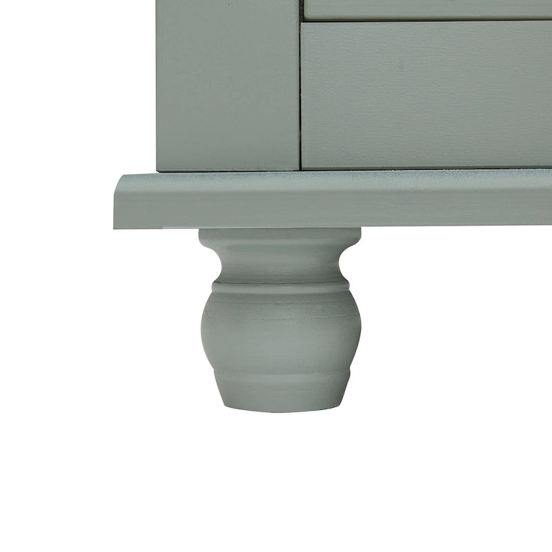 Tall Storage Cabinet with Two Drawers - N/A