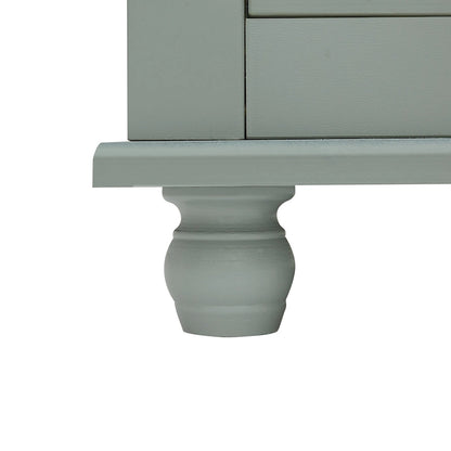 Tall Storage Cabinet with Two Drawers - N/A