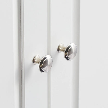 Tall Storage Cabinet with Two Drawers - N/A