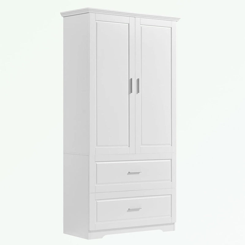 Bathroom Storage Cabinet with Two Doors Two Drawers
