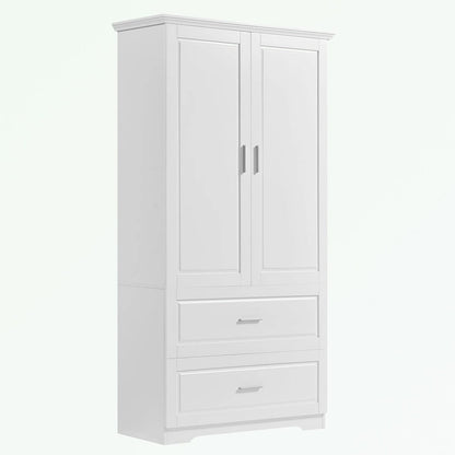 Bathroom Storage Cabinet with Two Doors Two Drawers