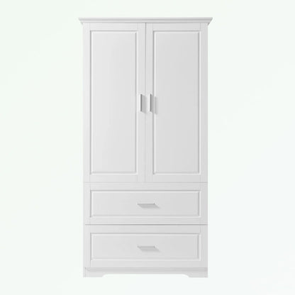 Bathroom Storage Cabinet with Two Doors Two Drawers