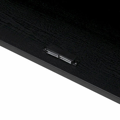 4 Door Rattan Storage Cabinet with Adjustable Shelves