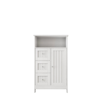 Bathroom Standing Storage Cabinet with 3 Drawers - N/A