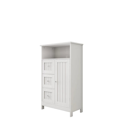 Bathroom Standing Storage Cabinet with 3 Drawers - N/A