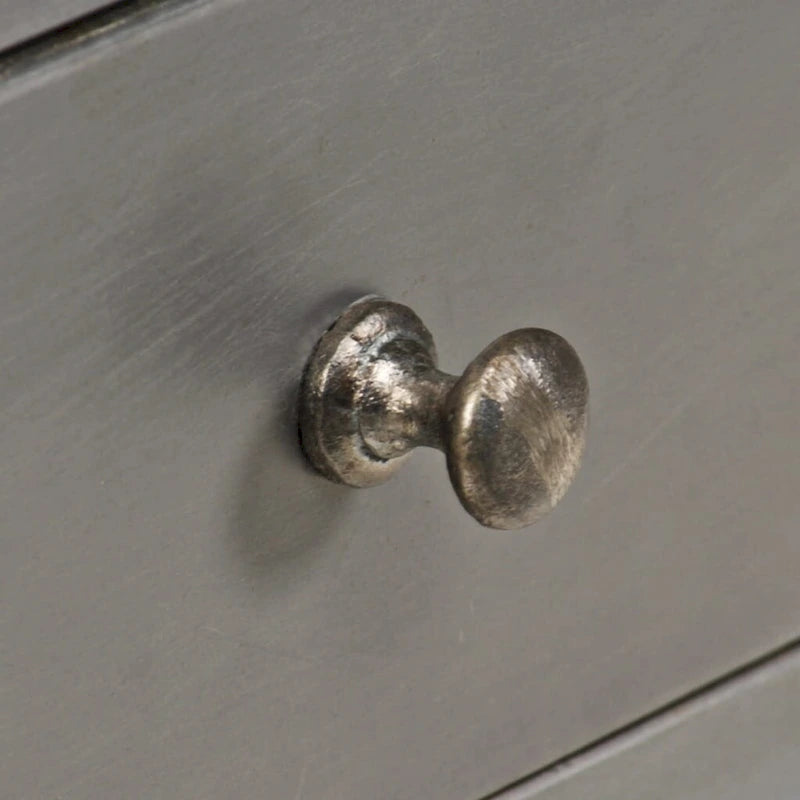 vidaXL Sideboard Solid Mango Wood and Steel 25.6x13x29.9