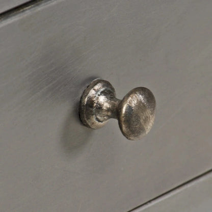 vidaXL Sideboard Solid Mango Wood and Steel 25.6x13x29.9