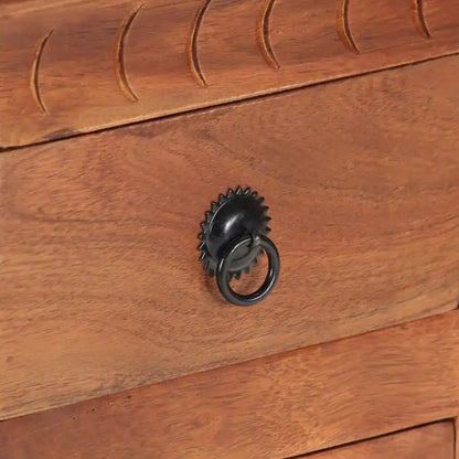 vidaXL Sideboard 24.4x11.8x29.5 Solid Acacia Wood