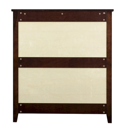 Modern 43-in Storage Solid Wood Retro Round Handle Side Cabinet with 6-Drawer