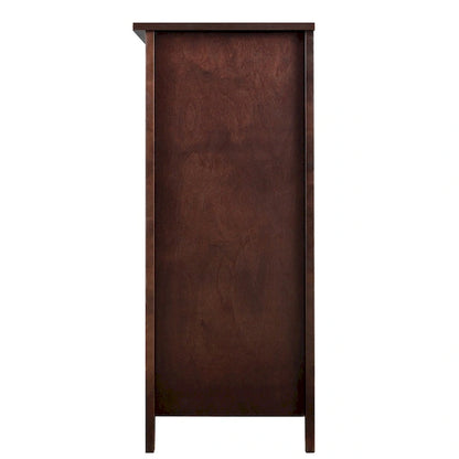 Modern 43-in Storage Solid Wood Retro Round Handle Side Cabinet with 6-Drawer