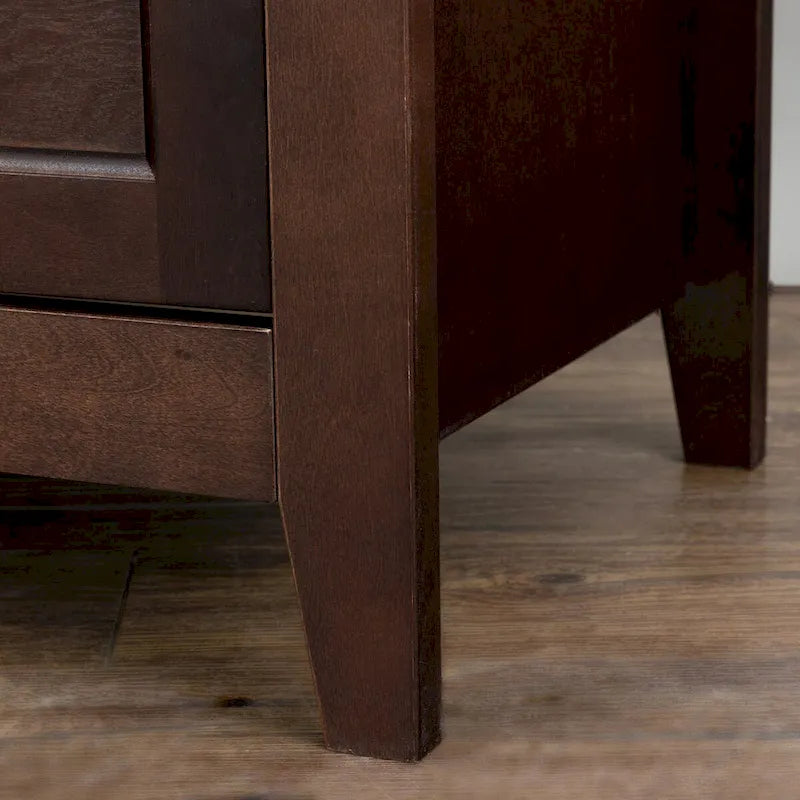 Modern 43-in Storage Solid Wood Retro Round Handle Side Cabinet with 6-Drawer