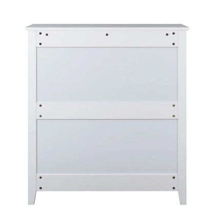 Modern 43-in Storage Solid Wood Retro Round Handle Side Cabinet with 6-Drawer