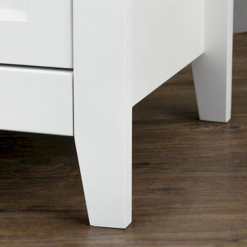 Modern 43-in Storage Solid Wood Retro Round Handle Side Cabinet with 6-Drawer