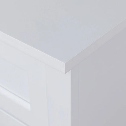 Modern 43-in Storage Solid Wood Retro Round Handle Side Cabinet with 6-Drawer