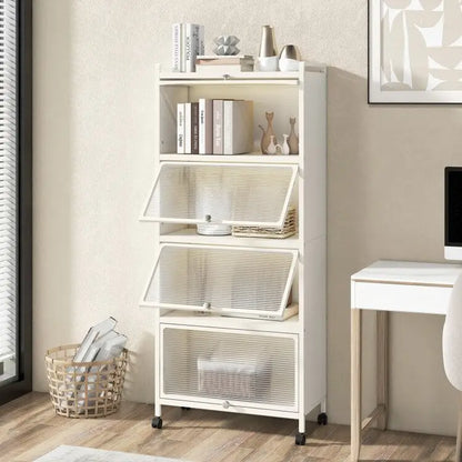 5-Tier Kitchen Baker's Rack with Flip-up PC Doors - 23.5 x 12.5 x 60.5 (L x W x H)