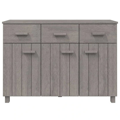 vidaXL Sideboard Bar Buffet Console Cabinet with Drawers HAMAR Solid Wood Pine - 44.5 x 15.7 x 31.5