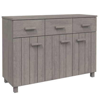 vidaXL Sideboard Bar Buffet Console Cabinet with Drawers HAMAR Solid Wood Pine - 44.5 x 15.7 x 31.5