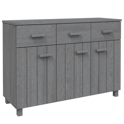 vidaXL Sideboard Bar Buffet Console Cabinet with Drawers HAMAR Solid Wood Pine - 44.5 x 15.7 x 31.5