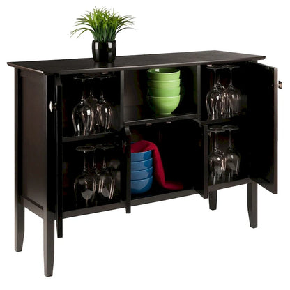Melba Buffet Cabinet, Coffee - 46W x 15.75D x 33.6H