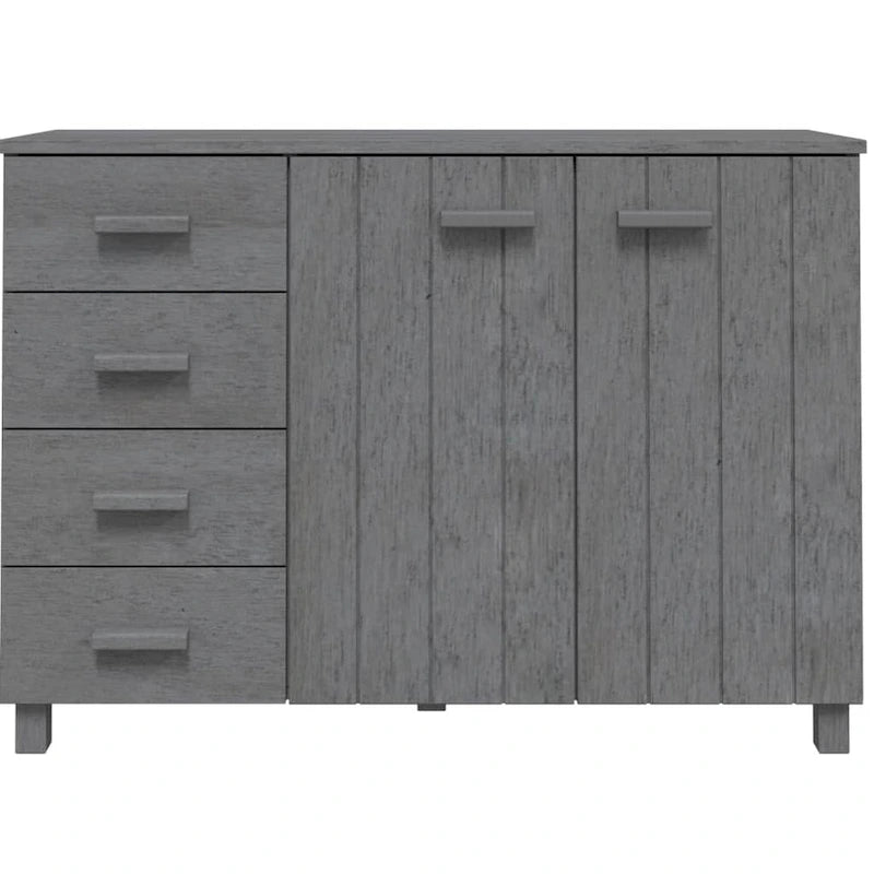 vidaXL Sideboard Buffet Console Cabinet for Kitchen HAMAR Solid Wood Pine - 44.5 x 15.7 x 31.5