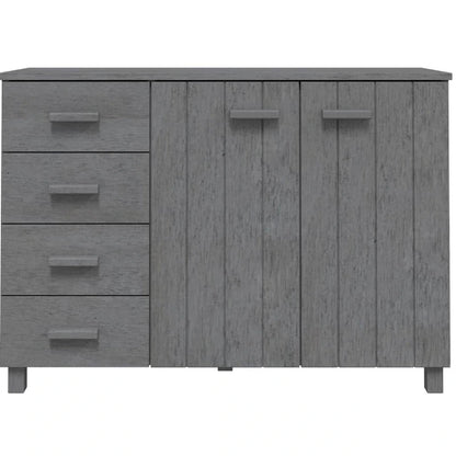 vidaXL Sideboard Buffet Console Cabinet for Kitchen HAMAR Solid Wood Pine - 44.5 x 15.7 x 31.5