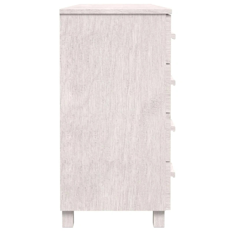 vidaXL Sideboard Buffet Console Cabinet for Kitchen HAMAR Solid Wood Pine - 44.5 x 15.7 x 31.5