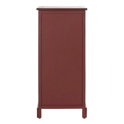 SAFAVIEH Ardella Red Tall Storage Unit - 15.7 x 13 x 34.3 - 16Wx13Dx34H
