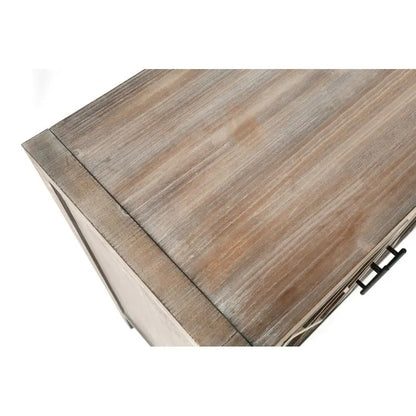 59.8in Vintage 4 Door Wooden Sideboard Living Room Entryway Cabinet