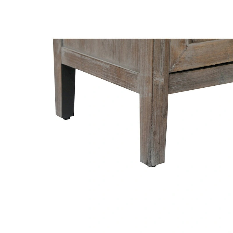 59.8in Vintage 4 Door Wooden Sideboard Living Room Entryway Cabinet