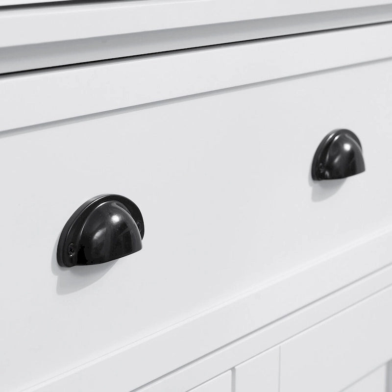 72 Freestanding Kitchen Pantry Cabinet, Tall Storage Cabinet with 2 Door Cupboards, 2 Drawers and Adjustable Shelves