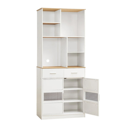 Pantry Buffet Cabinet Freestanding Kitchen Hutch Storage Cabinet Large Cupboard for Home Kitchen Bathroom Living Room Office