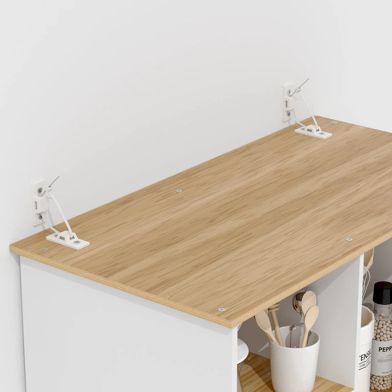 Pantry Buffet Cabinet Freestanding Kitchen Hutch Storage Cabinet Large Cupboard for Home Kitchen Bathroom Living Room Office