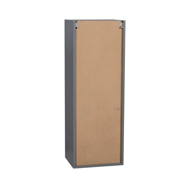 15 x 42 Wall Cabinet-Single Door-Grey - 15 x 42 x 12