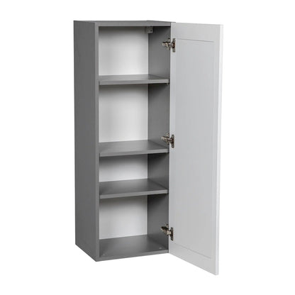 15 x 42 Wall Cabinet-Single Door-Grey - 15 x 42 x 12