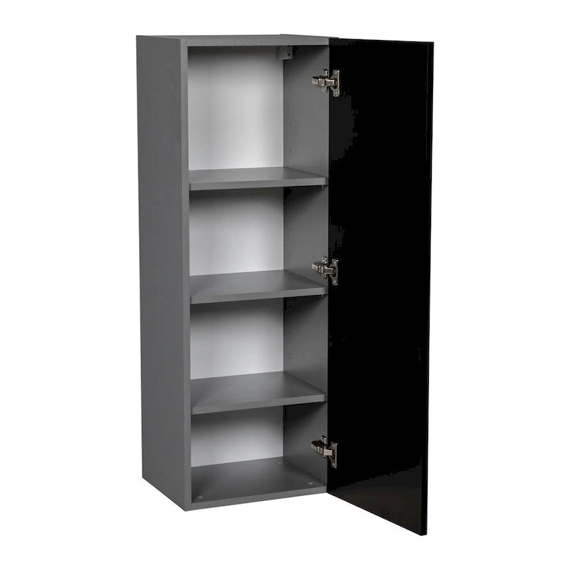 15 x 42 Wall Cabinet-Single Door-Grey - 15 x 42 x 12
