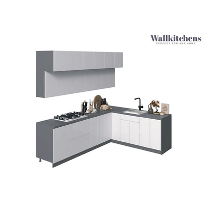 Kitchen Radiance Collection White Gloss Color Base Size 9Ft Wide - 108x85