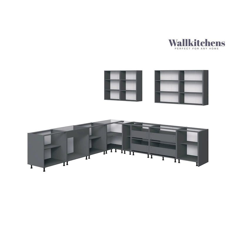 Kitchen Prodigy Collection White Gloss Color Base Size 11Ft Wide - 130x130