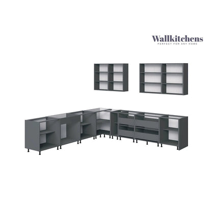 Kitchen Prodigy Collection White Gloss Color Base Size 11Ft Wide - 130x130