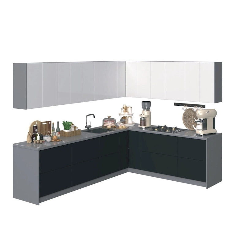 Kitchen Culinary Collection Black Color Base Size 10Ft Wide - 94x120